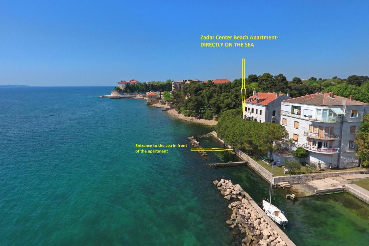 Zadar Center Beach Apartment - Directly On The Sea ภายนอก รูปภาพ