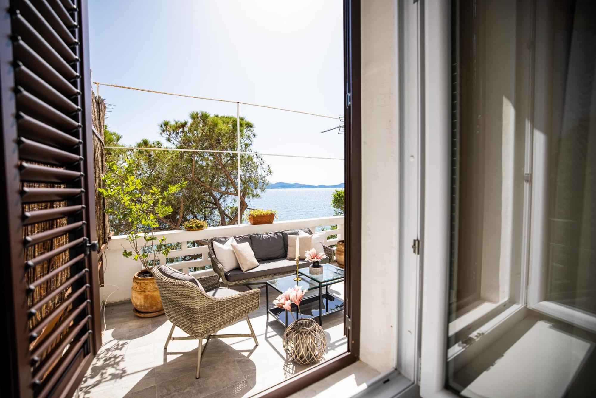 Zadar Center Beach Apartment - Directly On The Sea ภายนอก รูปภาพ