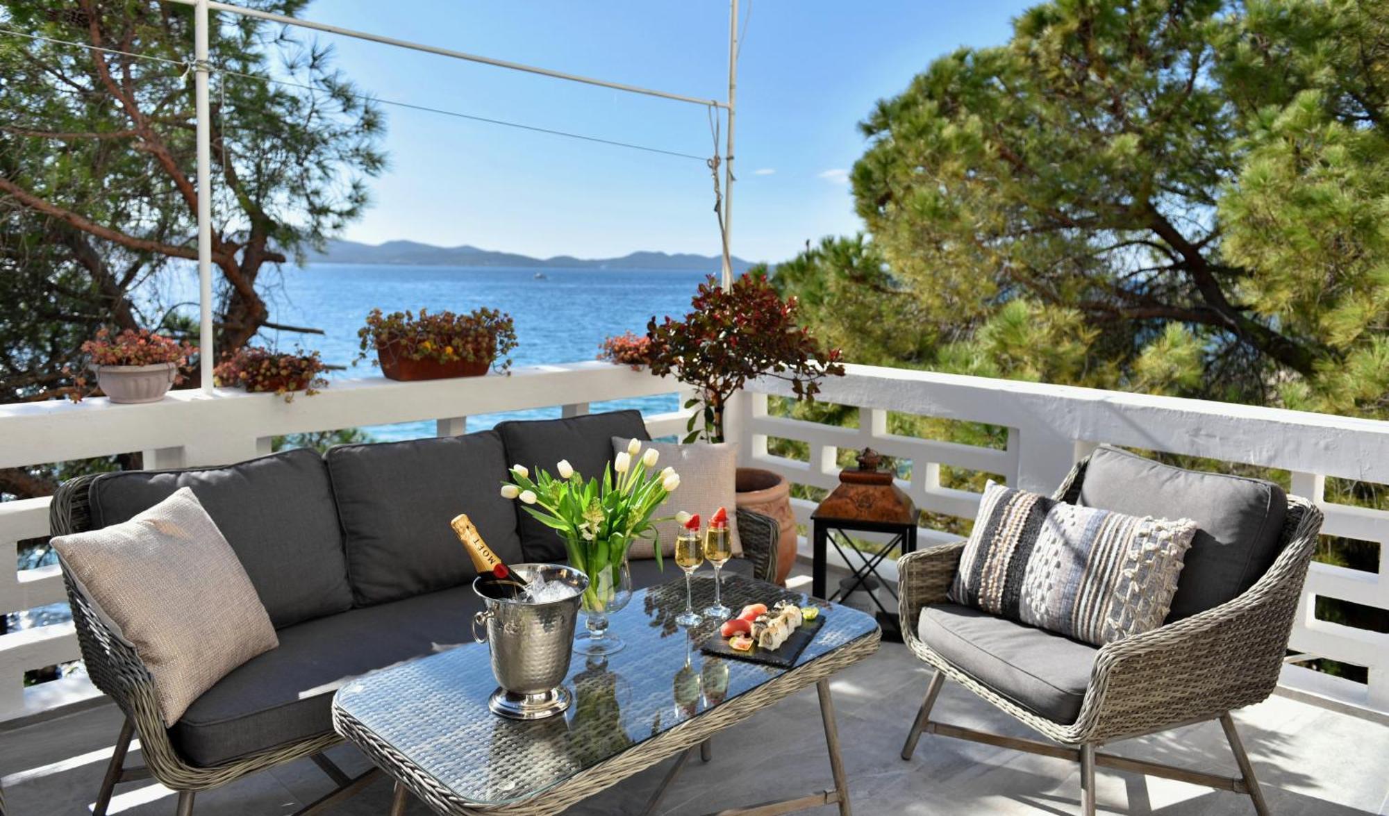 Zadar Center Beach Apartment - Directly On The Sea ภายนอก รูปภาพ